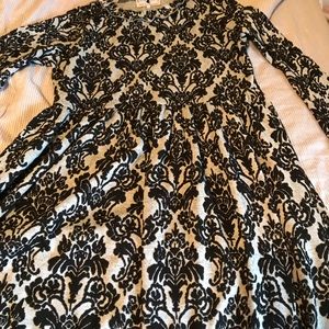 Plus size damask sweater dress dainty jewells